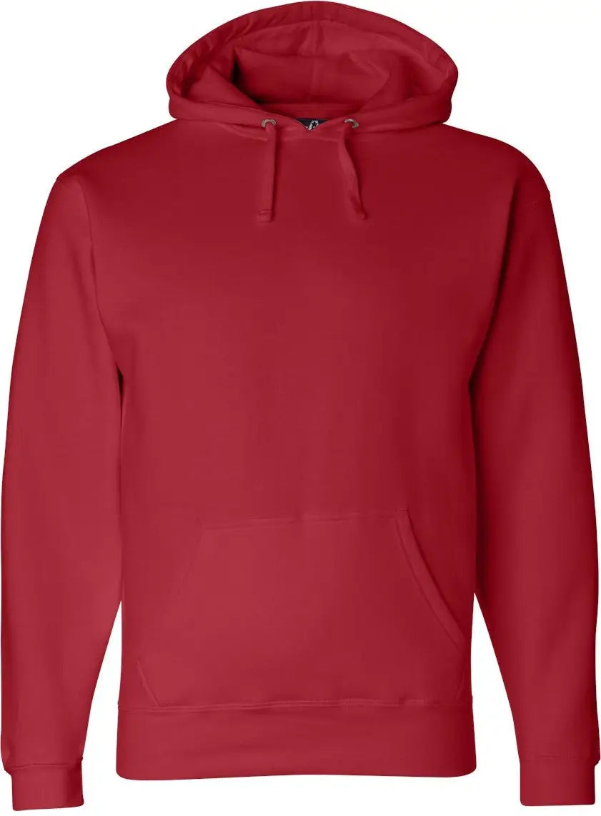 J. America 8824 Premium Hooded Sweatshirt - Red - Xs