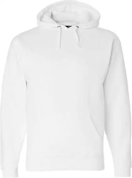 J. America 8824 Premium Hooded Sweatshirt White