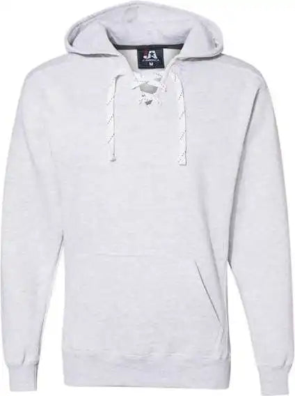 J. America 8830 Sport Lace Hooded Sweatshirt - Ash Heather
