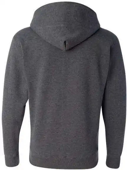 J. America 8830 Sport Lace Hooded Sweatshirt Charcoal Heather