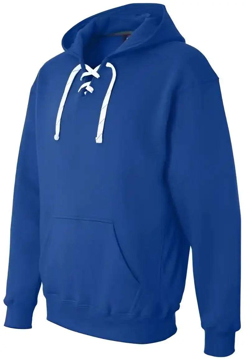 J. America 8830 Sport Lace Hooded Sweatshirt Royal