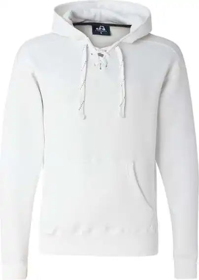 J. America 8830 Sport Lace Hooded Sweatshirt - White