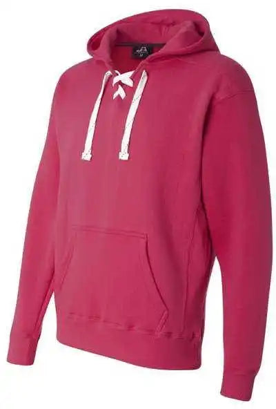 J. America 8830 Sport Lace Hooded Sweatshirt Wildberry