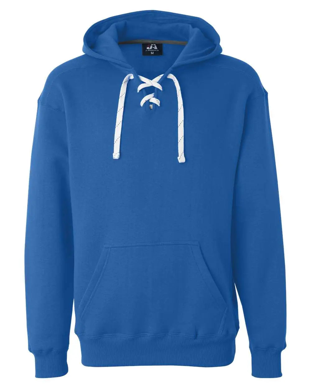 J. America 8830j Sport Lace Hooded Sweatshirt - 8830 - Royal - Adult Xs