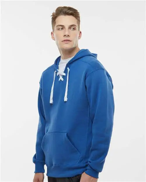 J. America 8830j Sport Lace Hooded Sweatshirt - 8830 - Royal