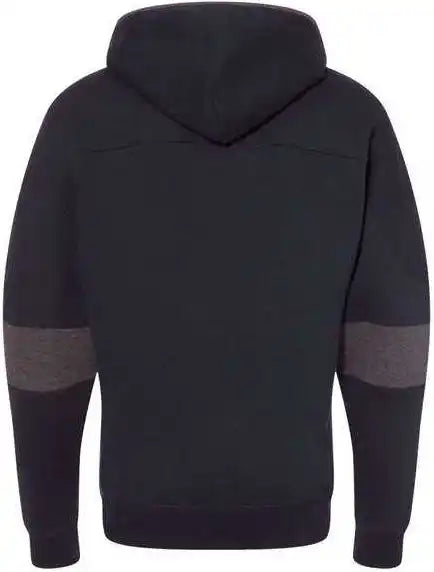 J. America 8832 Sport Lace Colorblocked Fleece Hooded Sweatshirt - Navy