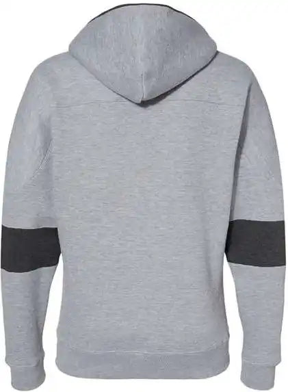 J. America 8832 Sport Lace Colorblocked Fleece Hooded Sweatshirt - Oxford