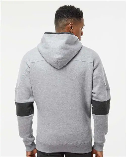 J. America 8832a Sport Lace Colorblocked Fleece Hooded Sweatshirt - 8832 - Oxford