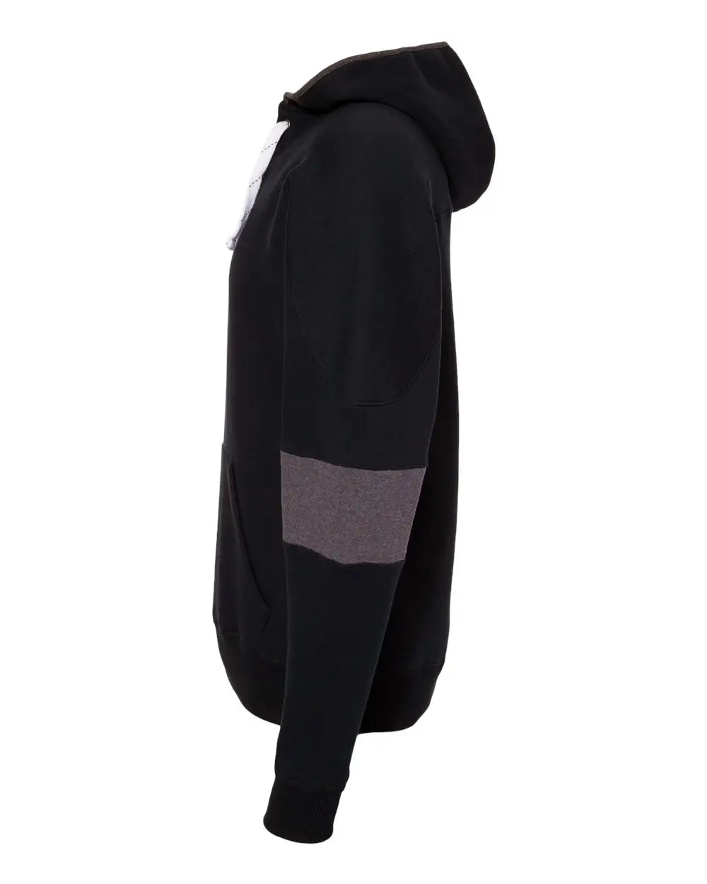 J. America 8832a Sport Lace Colorblocked Fleece Hooded Sweatshirt - 8832 - Black