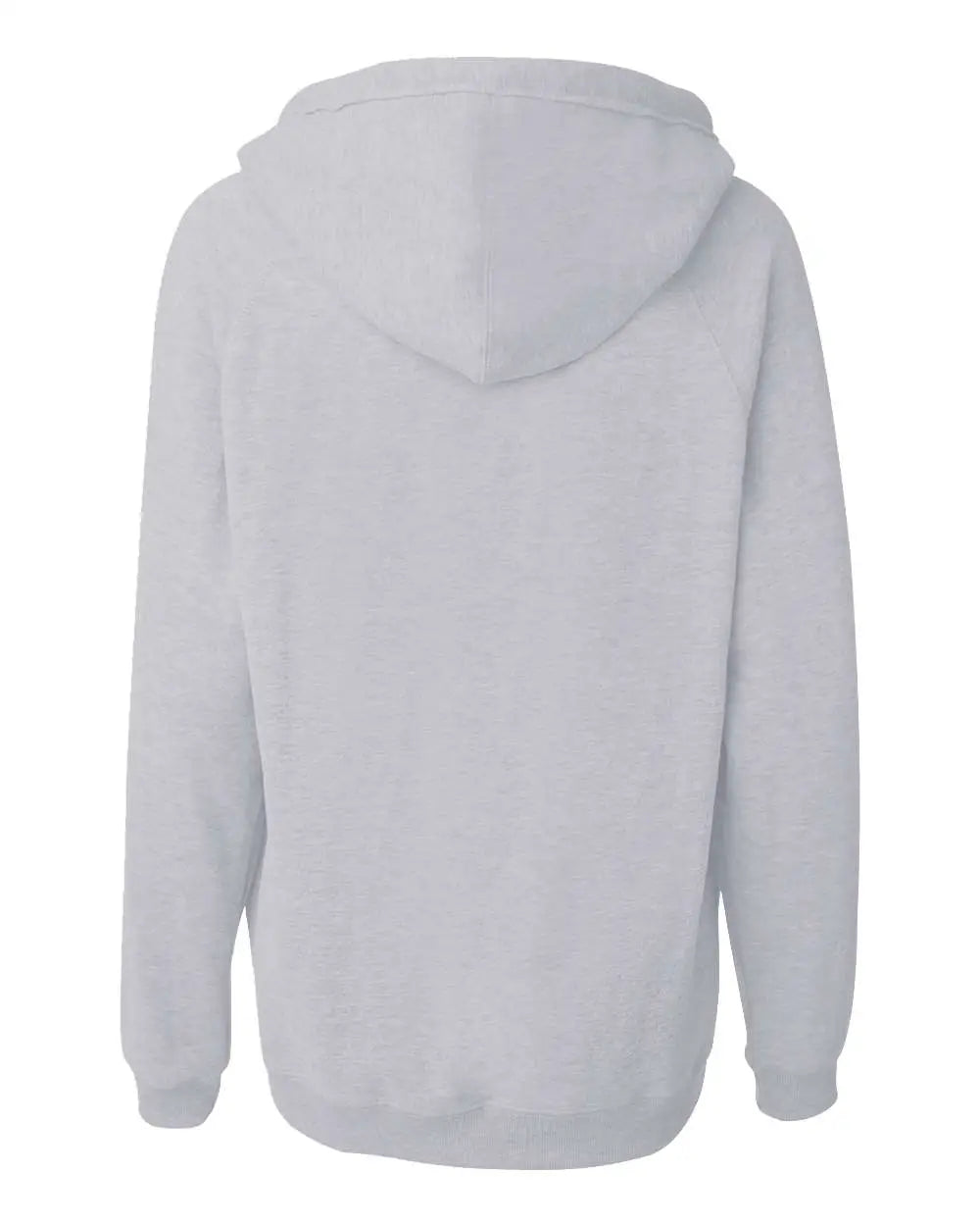 J. America 8836 Women’s Sueded V-neck Hooded Sweatshirt - Oxford