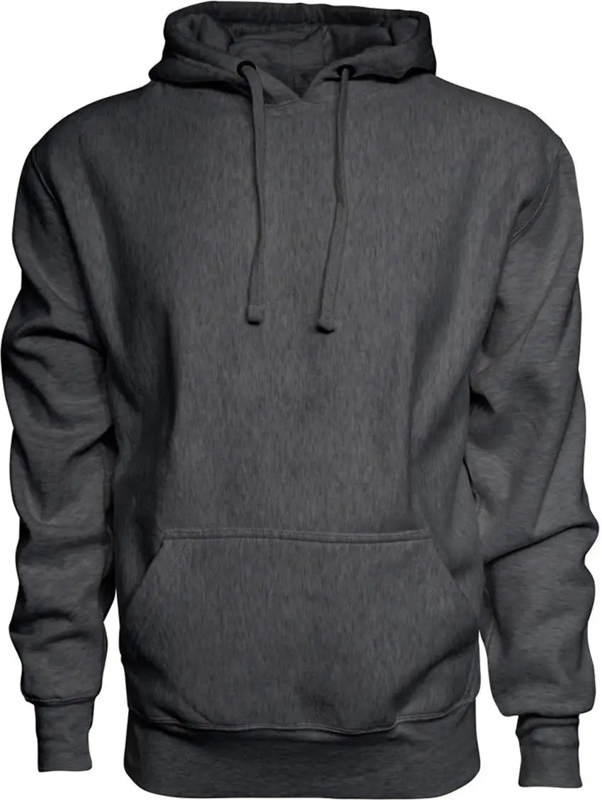 J. America 8846 Sport Weave Hooded Sweatshirt - Charcoal / Adult s