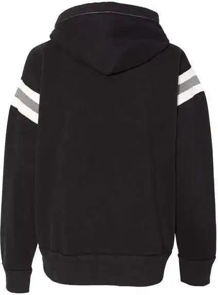 J. America 8847 Vintage Athletic Hooded Sweatshirt - Black