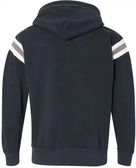 J. America 8847 Vintage Athletic Hooded Sweatshirt Navy