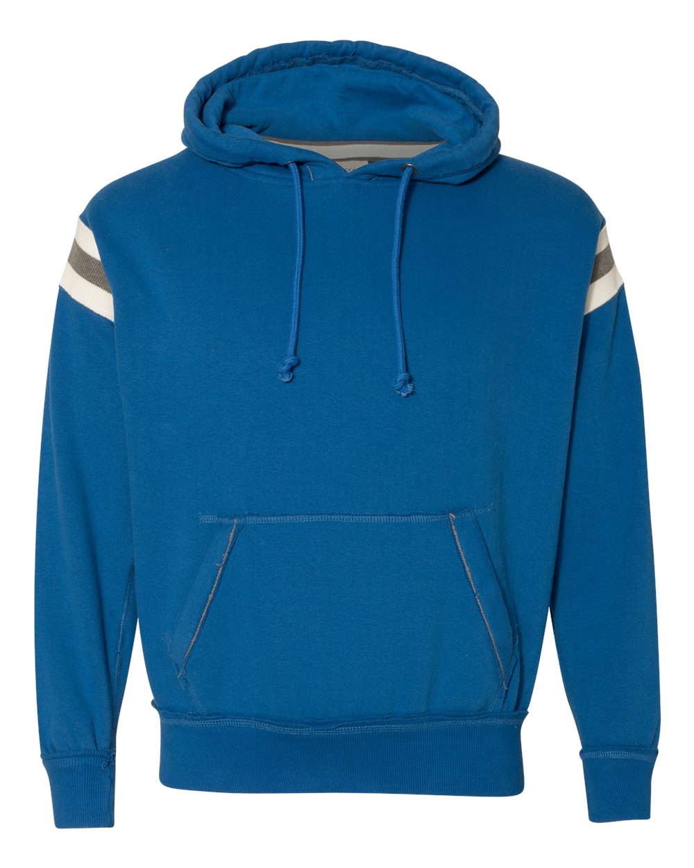 J. America 8847 Vintage Athletic Hooded Sweatshirt - Royal - s
