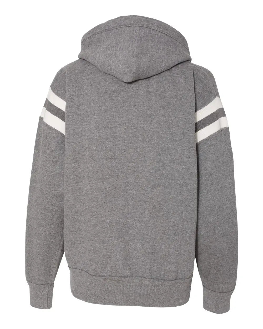 J. America 8847 Vintage Athletic Hooded Sweatshirt - Smoke Heather