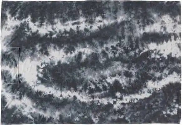 J. America 8852 Triblend Fleece Blanket - Black Tie Dye - one Size Fits Most