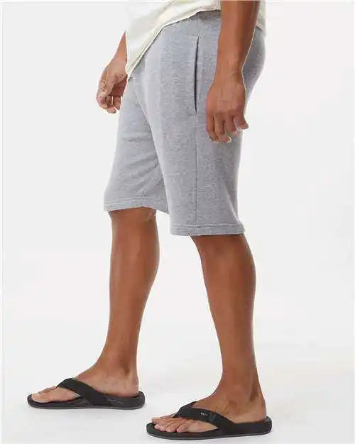 J. America 8855 Triblend Fleece Shorts Gray