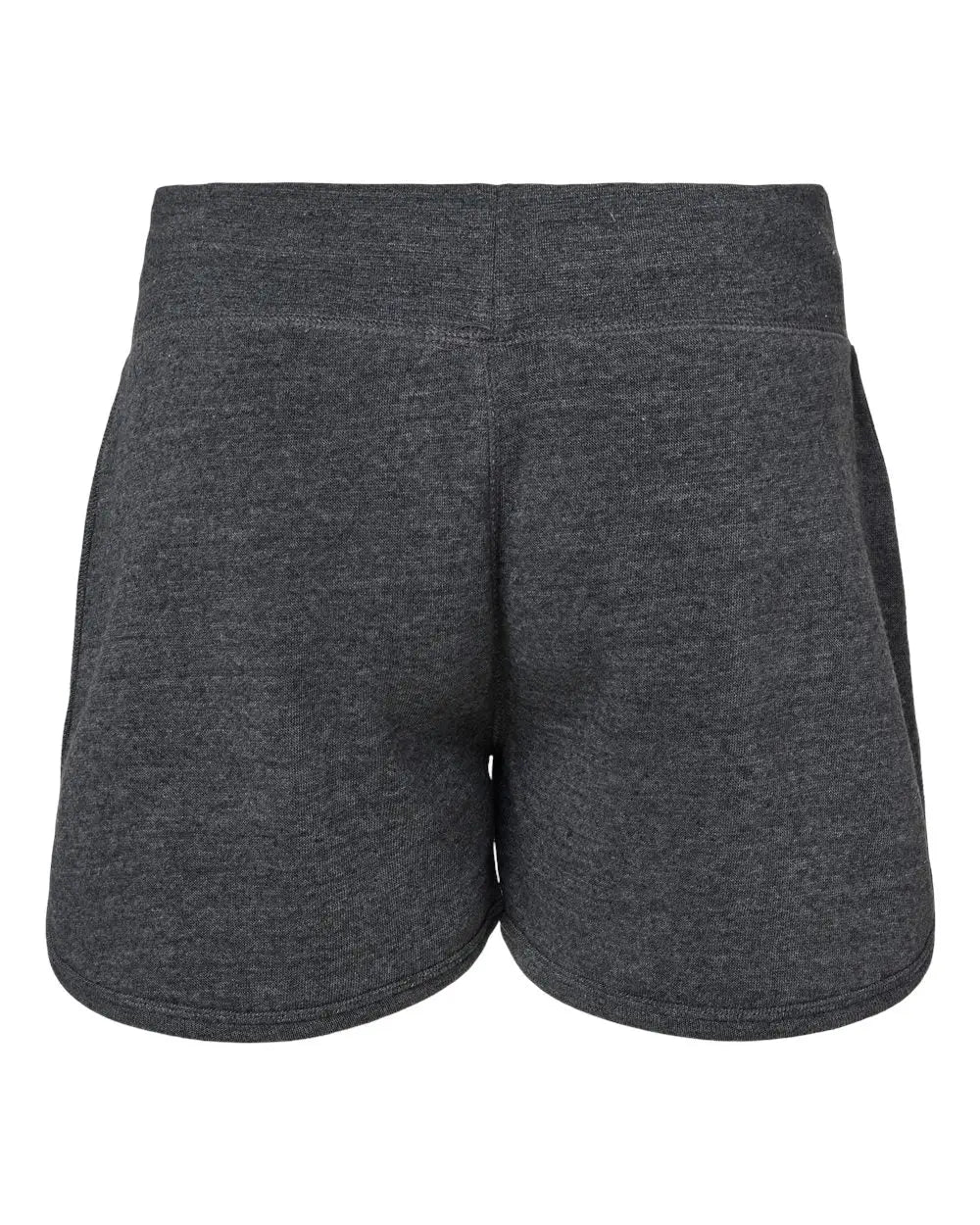 J. America 8856 Women’s Fleece Shorts - Black Triblend - s
