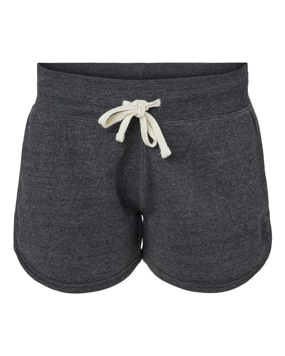 J. America 8856 Women’s Fleece Shorts - Black Triblend - s