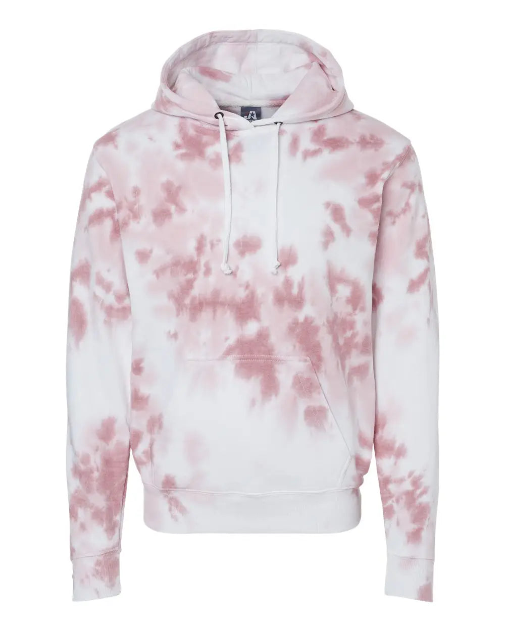 J. America 8861j Tie-dyed Fleece Hooded Sweatshirt - 8861 - Dusty Rose Tie Dye - Adult Xs