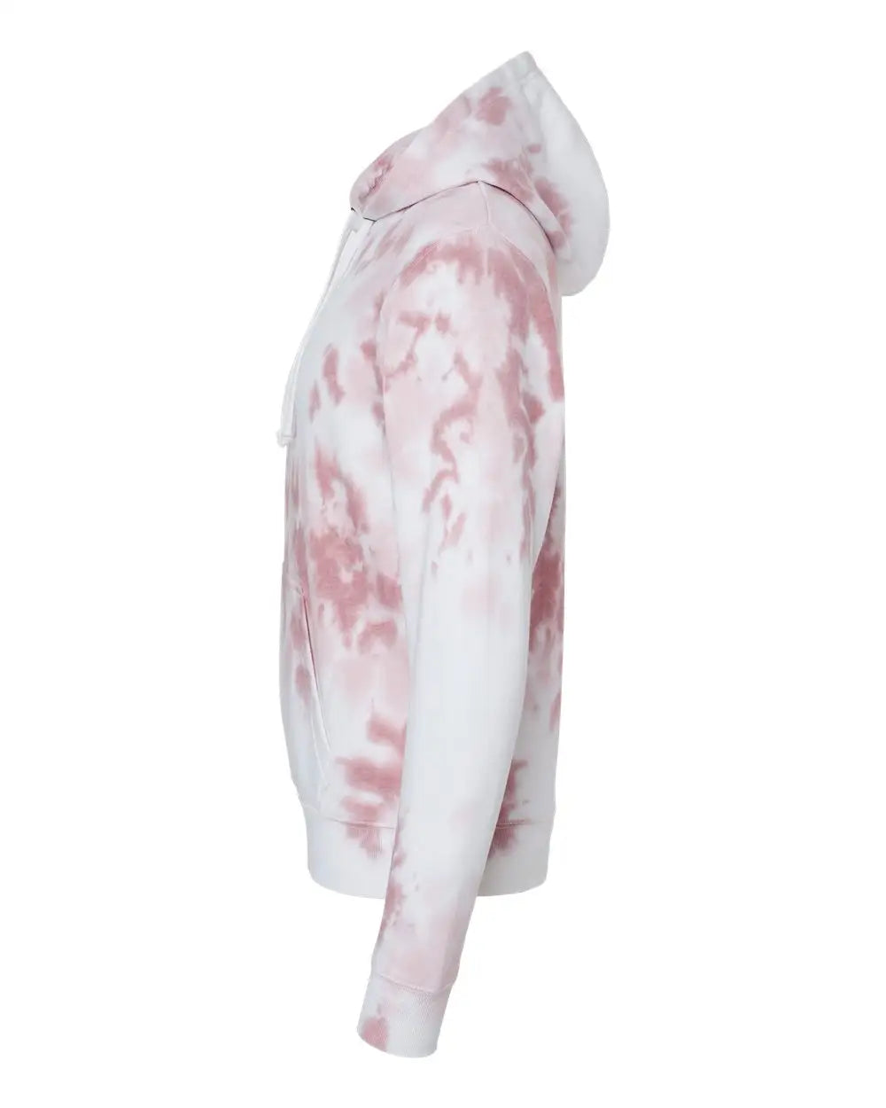 J. America 8861j Tie-dyed Fleece Hooded Sweatshirt - 8861 - Dusty Rose Tie Dye