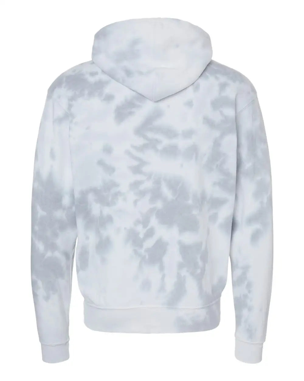 J. America 8861j Tie-dyed Fleece Hooded Sweatshirt - 8861 - Gray Tie Dye