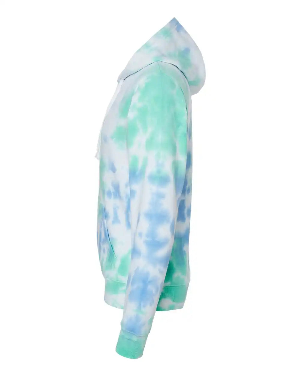J. America 8861j Tie-dyed Fleece Hooded Sweatshirt - 8861 - Lagoon Tie Dye