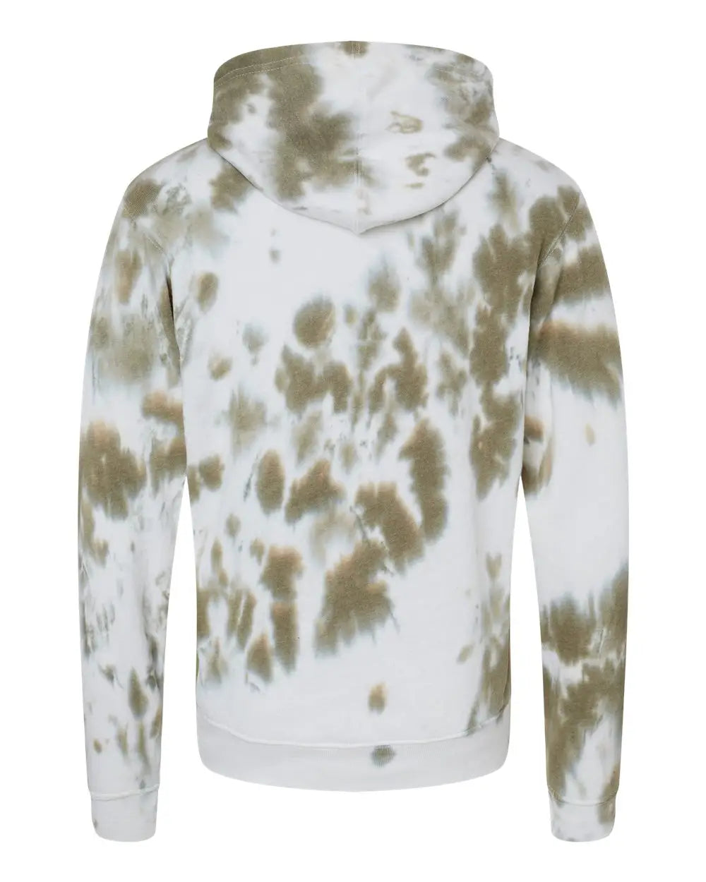 J. America 8861j Tie-dyed Fleece Hooded Sweatshirt - 8861 - Olive Tie Dye