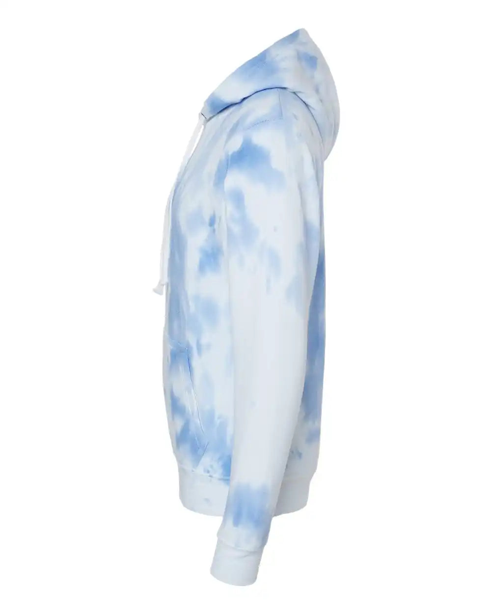 J. America 8861j Tie-dyed Fleece Hooded Sweatshirt - 8861 - Periwinkle Tie Dye