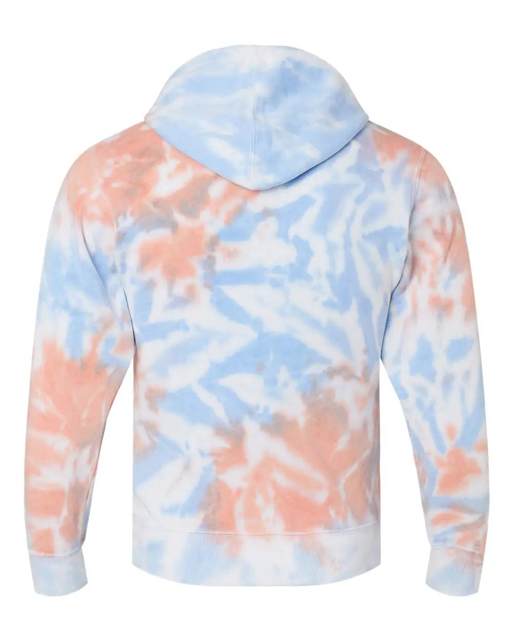 J. America 8861j Tie-dyed Fleece Hooded Sweatshirt - 8861 - Sunset Tie Dye