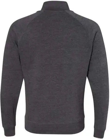 J. America 8869 Triblend Quarter Zip Sweatshirt Black