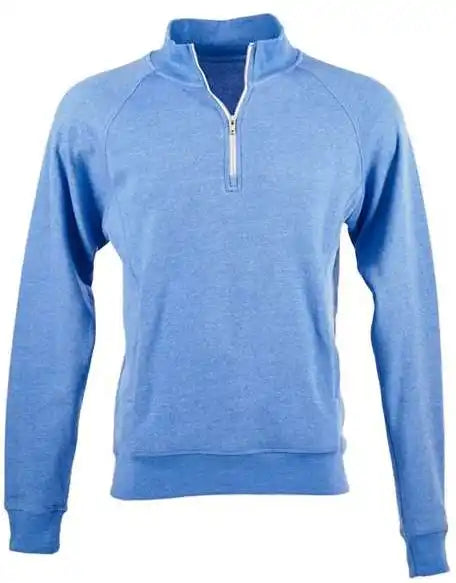 J. America 8869 Triblend Quarter-zip Sweatshirt - Cool Royal