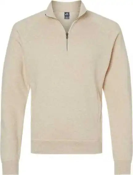 J. America 8869 Triblend Quarter-zip Sweatshirt - Oatmeal