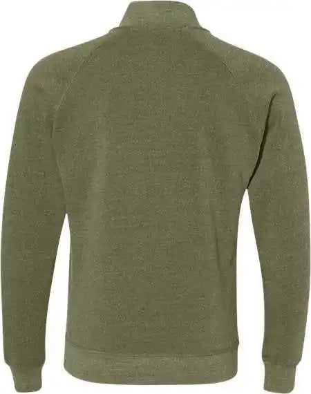 J. America 8869 Triblend Quarter-zip Sweatshirt - Olive