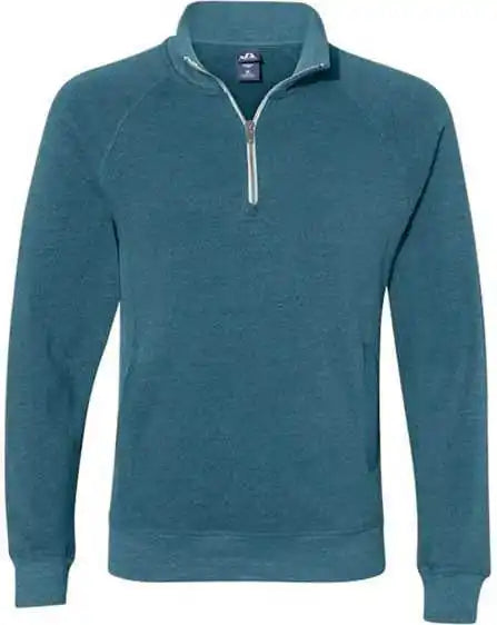 J. America 8869 Triblend Quarter-zip Sweatshirt - Storm