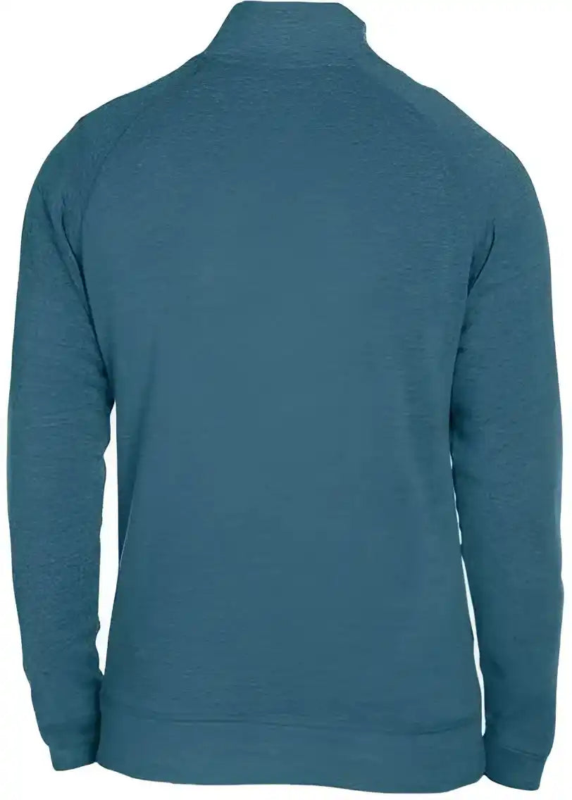 J. America 8869 Triblend Quarter Zip Sweatshirt Storm