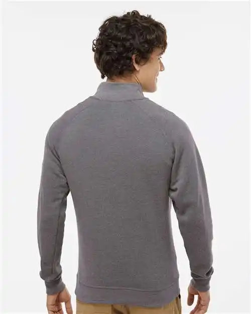 J. America 8869j Triblend Quarter-zip Sweatshirt - 8869 - Smoke