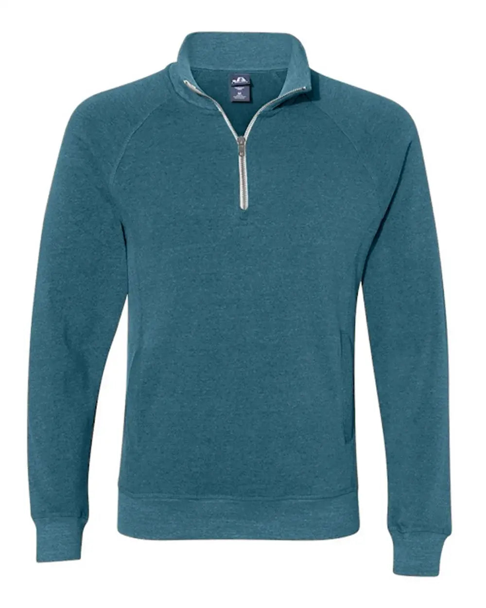 J. America 8869j Triblend Quarter-zip Sweatshirt - 8869 - Storm - Adult Xs