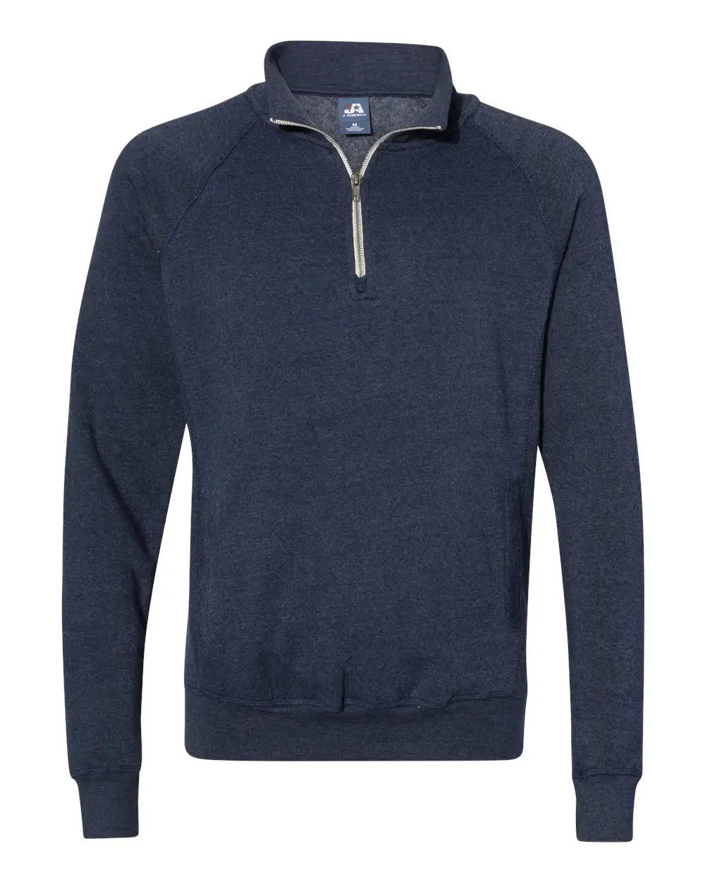 J. America 8869j Triblend Quarter-zip Sweatshirt - 8869 - True Navy - Adult Xs