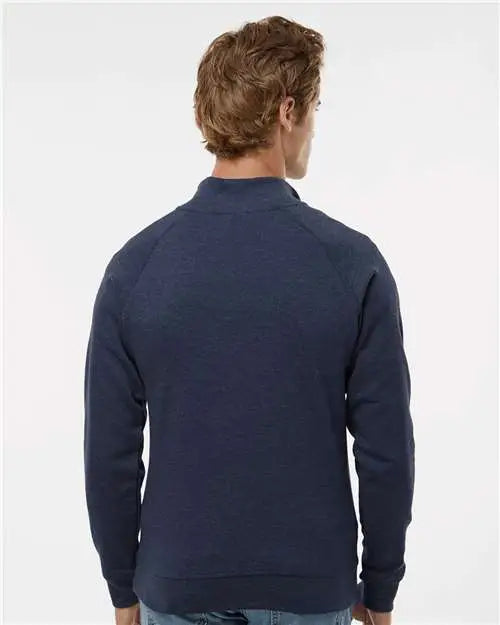 J. America 8869j Triblend Quarter-zip Sweatshirt - 8869 - True Navy
