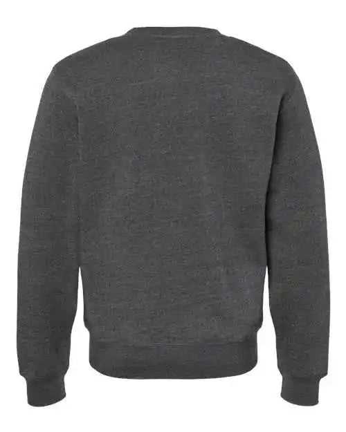 J. America 8870 Triblend Fleece Crewneck Sweatshirt - Black