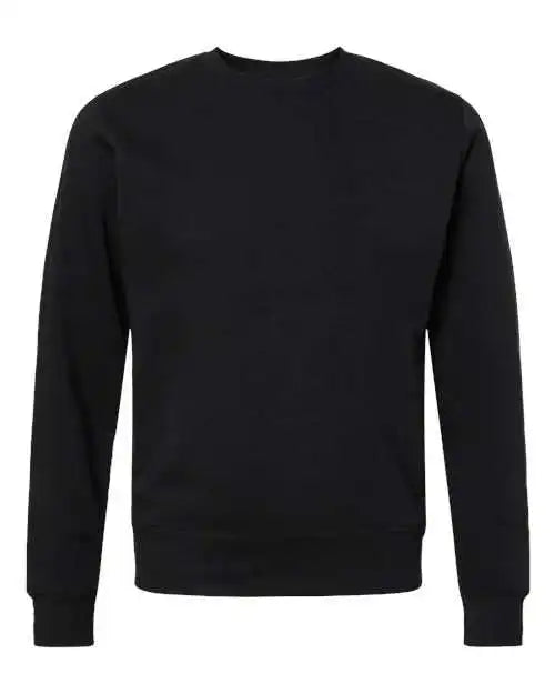 J. America 8870 Triblend Fleece Crewneck Sweatshirt - Black Solid
