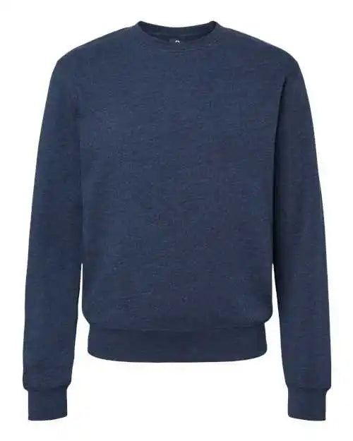 J. America 8870 Triblend Fleece Crewneck Sweatshirt True Navy