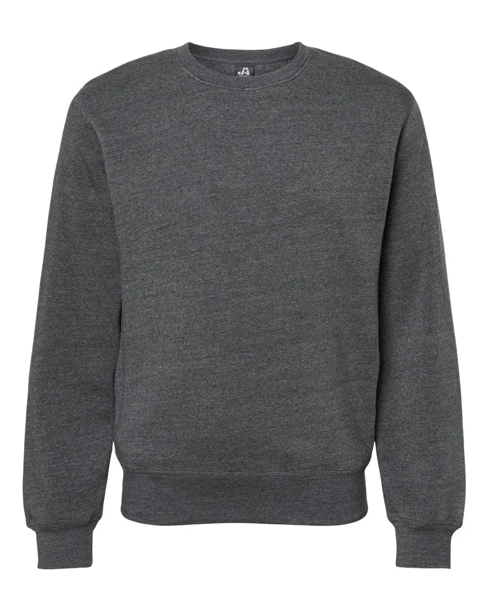 J. America 8870j Triblend Fleece Crewneck Sweatshirt - 8870 - Black - Adult s