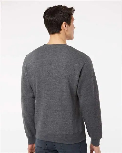 J. America 8870j Triblend Fleece Crewneck Sweatshirt - 8870 - Black