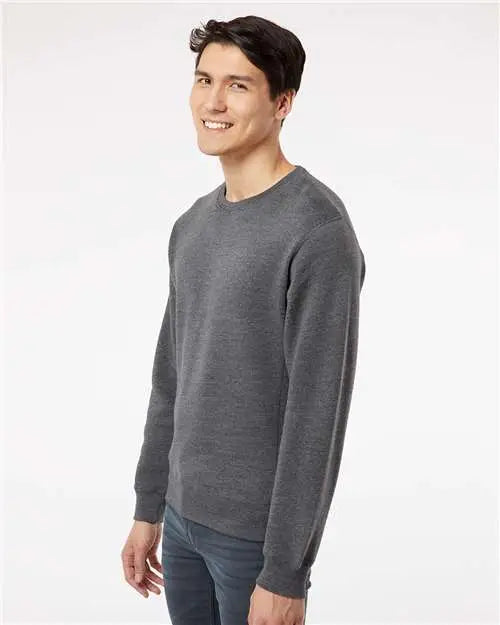 J. America 8870j Triblend Fleece Crewneck Sweatshirt - 8870 - Black