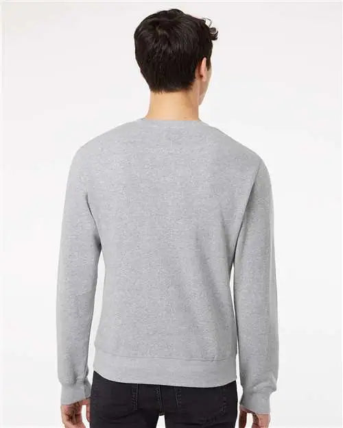 J. America 8870j Triblend Fleece Crewneck Sweatshirt - 8870 - Gray