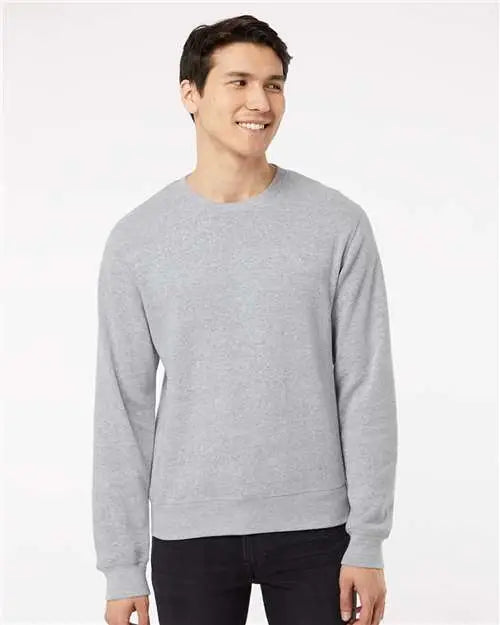 J. America 8870j Triblend Fleece Crewneck Sweatshirt - 8870 - Gray