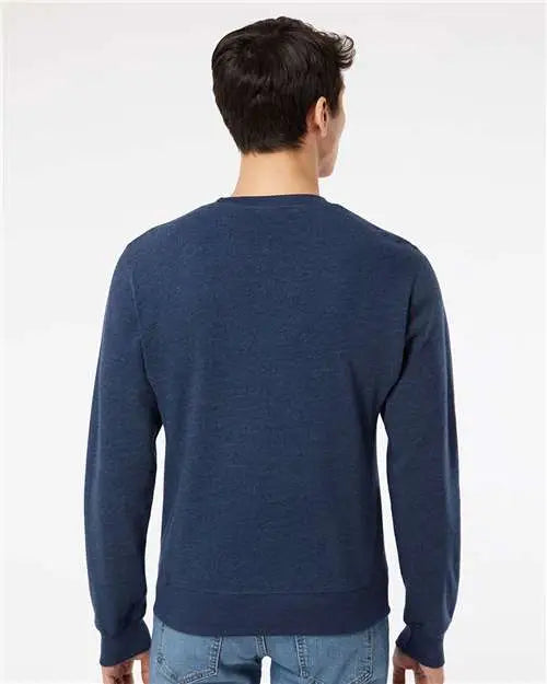 J. America 8870j Triblend Fleece Crewneck Sweatshirt - 8870 - True Navy