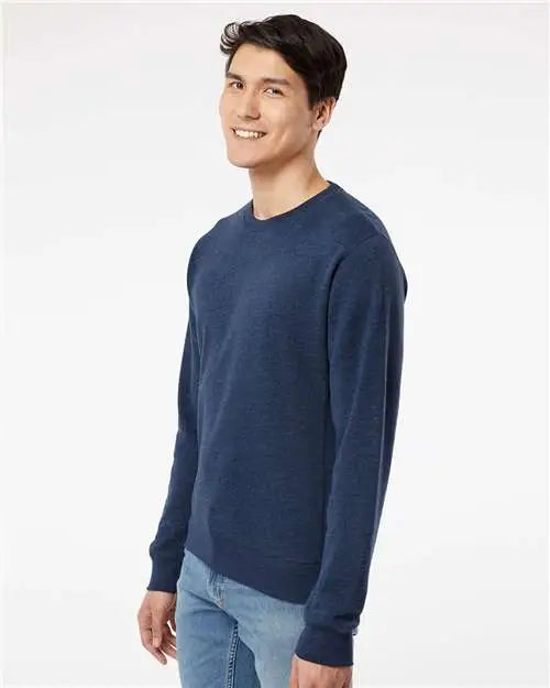 J. America 8870j Triblend Fleece Crewneck Sweatshirt - 8870 - True Navy